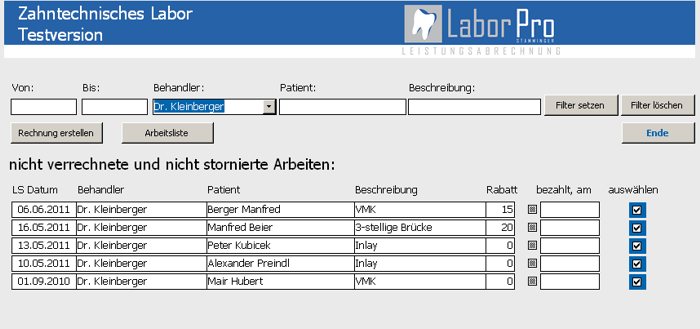   Rechnungslegung